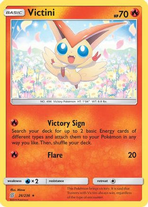 Victini 26/236 - Unified Minds Holofoil - Poke-Collect