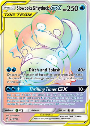 Slowpoke & Psyduck-GX 239/236 - Unified Minds Holofoil - Poke-Collect