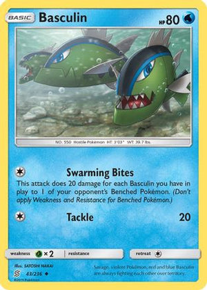 Basculin 43/236 - Unified Minds Reverse Holofoil - Poke-Collect