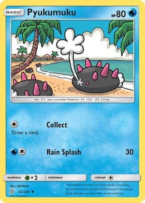 Pyukumuku 52/236 - SM  Unified Minds Reverse Holofoil - Poke-Collect