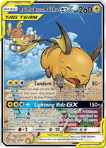Raichu & Alolan Raichu GX (Alternate Full Art) 221/236 - SM  Unified Minds Holofoil - Poke-Collect