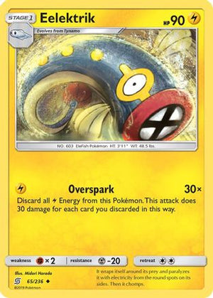 Eelektrik 65/236 - SM  Unified Minds Reverse Holofoil - Poke-Collect
