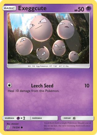 Exeggcute 73/236 - SM  Unified Minds Reverse Holofoil - Poke-Collect