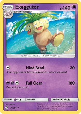 Exeggutor 74/236 - SM  Unified Minds Reverse Holofoil - Poke-Collect