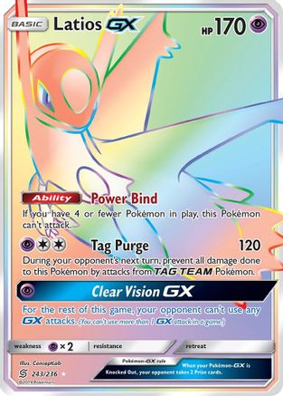 Latios GX (Secret) 243/236 - SM  Unified Minds Holofoil - Poke-Collect