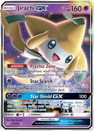 Jirachi GX 79/236 - SM  Unified Minds Holofoil - Poke-Collect