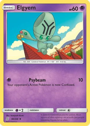 Elgyem 90/236 - SM  Unified Minds Reverse Holofoil - Poke-Collect