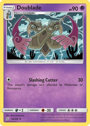 Doublade 94/236 - SM  Unified Minds Reverse Holofoil - Poke-Collect
