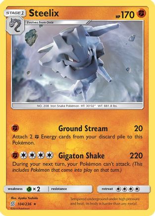 Steelix 104/236 - Unified Minds Reverse Holofoil - Poke-Collect