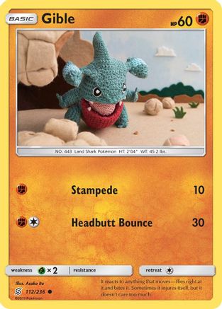 Gible 112/236 - SM  Unified Minds - Poke-Collect