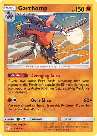 Garchomp 114/236 - SM  Unified Minds Holofoil - Poke-Collect