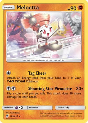 Meloetta 123/236 - Unified Minds Reverse Holofoil - Poke-Collect