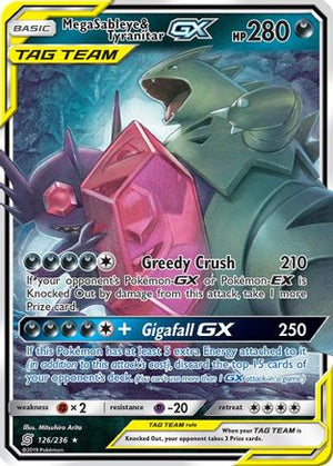 Mega Sableye & Tyranitar-GX 126/236 - Unified Minds Holofoil - Poke-Collect
