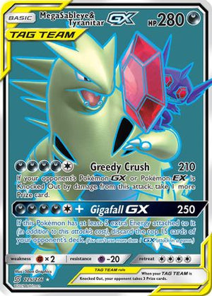 Mega Sableye & Tyranitar-GX 225/236 - Unified Minds Holofoil - Poke-Collect