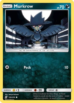Murkrow (129) 129/236 - SM  Unified Minds - Poke-Collect