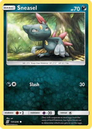 Sneasel 131/236 - Unified Minds Reverse Holofoil - Poke-Collect