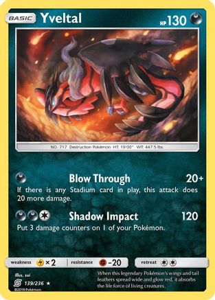 Yveltal 139/236 - Unified Minds Holofoil - Poke-Collect