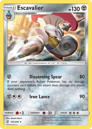 Escavalier 142/236 - Unified Minds Reverse Holofoil - Poke-Collect