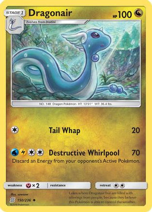 Dragonair (150) 150/236 - SM  Unified Minds Reverse Holofoil - Poke-Collect