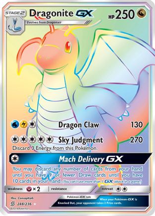 Dragonite GX (Secret) 248/236 - SM  Unified Minds Holofoil - Poke-Collect