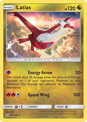 Latias 153/236 - Unified Minds Reverse Holofoil - Poke-Collect