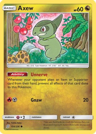 Axew 154/236 - SM  Unified Minds - Poke-Collect