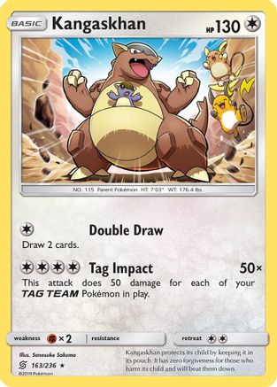 Kangaskhan 163/236 - SM  Unified Minds Holofoil - Poke-Collect