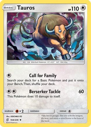 Tauros 164/236 - Unified Minds - Poke-Collect