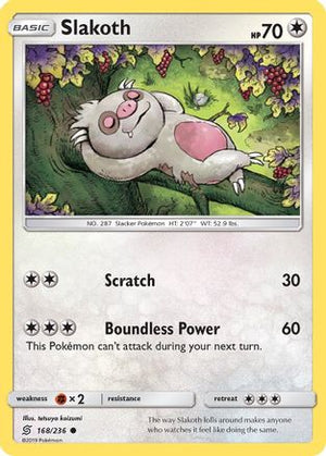 Slakoth 168/236 - Unified Minds Reverse Holofoil - Poke-Collect
