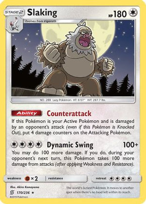 Slaking 170/236 - Unified Minds Holofoil - Poke-Collect