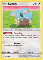 Komala 185/236 - SM  Unified Minds Reverse Holofoil - Poke-Collect