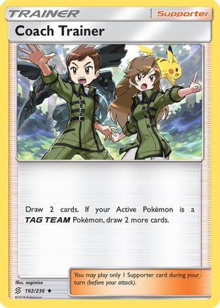 Coach Trainer 192/236 - SM  Unified Minds - Poke-Collect
