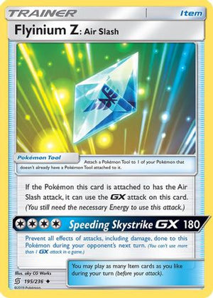 Flyinium Z: Air Slash 195/236 - SM  Unified Minds Reverse Holofoil - Poke-Collect