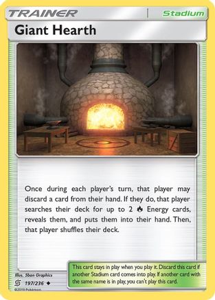 Giant Hearth 197/236 - SM  Unified Minds Reverse Holofoil - Poke-Collect