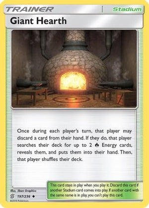 Giant Hearth 197/236 - SM  Unified Minds Reverse Holofoil - Poke-Collect