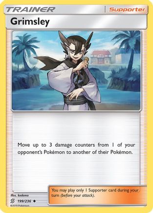 Grimsley 199/236 - SM  Unified Minds Reverse Holofoil - Poke-Collect