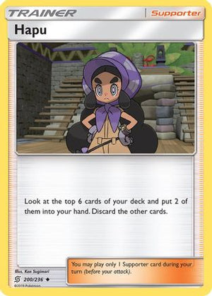 Hapu 200/236 - SM  Unified Minds Reverse Holofoil - Poke-Collect