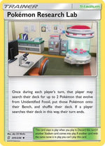 Pokemon Research Lab 205/236 - SM  Unified Minds - Poke-Collect
