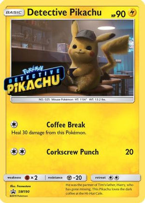 Detective Pikachu - SM190 (Stamped) SM190 - SM Promos Holofoil