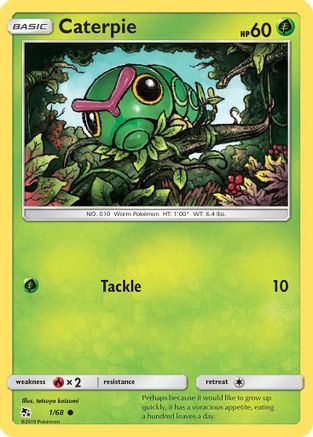 Caterpie 1/68 - Hidden Fates Reverse Holofoil - Poke-Collect