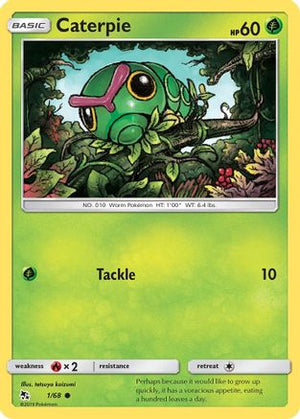 Caterpie 1/68 - Hidden Fates Reverse Holofoil - Poke-Collect
