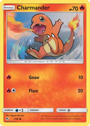 Charmander 7/68 - Hidden Fates Reverse Holofoil - Poke-Collect