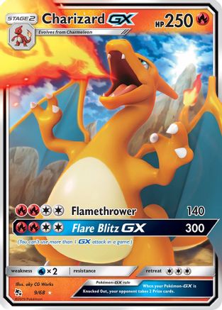 Charizard GX 9/68 - Hidden Fates Holofoil - Poke-Collect