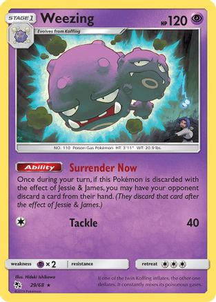 Weezing 29/68 - Hidden Fates - Poke-Collect
