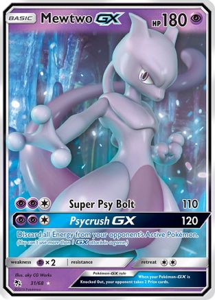 Mewtwo-GX 31/68 - Hidden Fates Holofoil - Poke-Collect