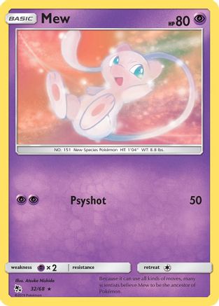 Mew 32/68 - Hidden Fates - Poke-Collect