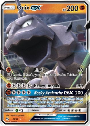 Onix GX 36/68 - Hidden Fates Holofoil - Poke-Collect