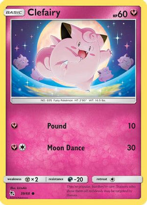 Clefairy (39) 39/68 - Hidden Fates Reverse Holofoil - Poke-Collect