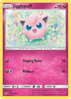 Jigglypuff 41/68 - Hidden Fates Reverse Holofoil - Poke-Collect