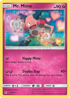 Mr. Mime 43/68 - Hidden Fates Reverse Holofoil - Poke-Collect